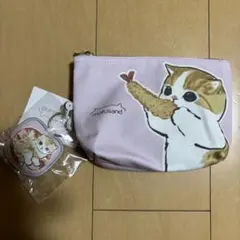 モフサンド　チャーム付き　ポーチ　エビ