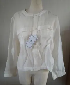 ロペピクニック★ノーカラージャケット◇シースルー◇アイボリー◇サイズ38