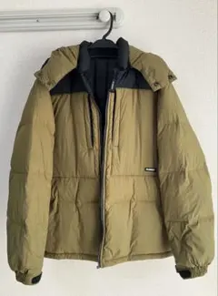 XLARGE エクストララージ カーキ系 フード付き ダウン