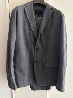 グローバルワーク メンズ イージーワイドパンツ グレー Mサイズ　ケース付き