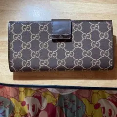 GUCCI GGパターン 長財布 ブラウン
