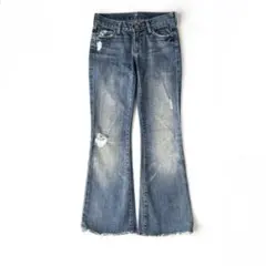 7 For All Mankind × Theory ダメージ フレア デニム
