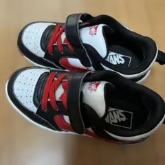 VANS スニーカー18cm 黒/赤/白