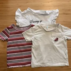 西松屋 半袖Tシャツ 3点セット