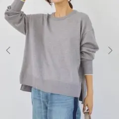 【新品】アメリカンホリック　バイパチクルーネックニットプルオーバー　M