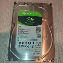 Seagate BarraCuda 2TB HDD 本体