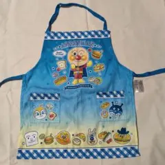 アンパンマン キッズエプロン ブルーのサムネイル