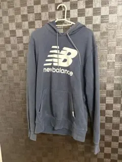 【SALE】New Balance ニューバランス パーカー ネイビー　古着