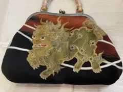 古布　ショルダーバッグ　ハンドメイド　酒袋型染半纏刺し子アンティーク 古布 ショルダーバッグ ハンドメイド 酒袋型染半纏刺し子アンティーク