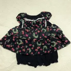 さくらんぼ チェリー柄 ミルキースーツ 70