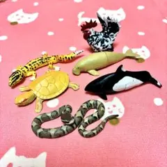 チョコエッグ　海洋堂　動物コレクション　まとめ売り　トカゲ　カメ　マムシのサムネイル