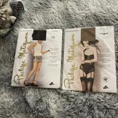 【未使用】高級インポートガーターストッキング＆あみタイツ　2点セット
