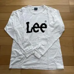 Lee ロゴプリント 長袖カットソー Lサイズ ホワイト