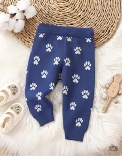 美品　ベビーニット冬厚手パンツ　スウェット　長ズボン　男の子　80 シーイン