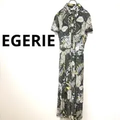 フランス製　EGERIE 花柄ワンピース　レーヨン100% エジェリ　Free