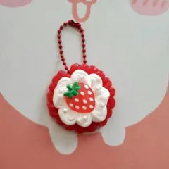 【705】ホイップデコ ホイップデコキーホルダー アクリルキーホルダー 苺