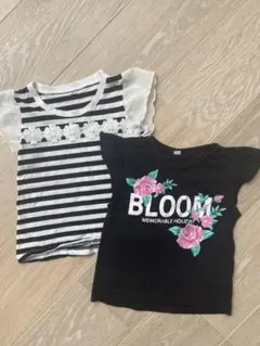 子供服 袖なしトップス2点セット 女の子 80cm、90cm