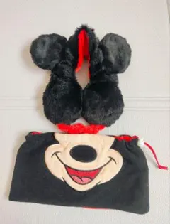 ミッキーマウス 耳あて付きヘアバンド＆ネックウォーマー