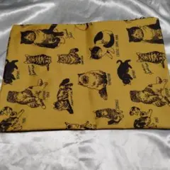 雑誌リンネル付録　マーブルシュッド　猫柄　ポーチのサムネイル