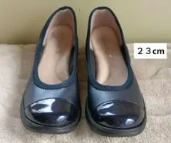 ラックラック空飛ぶパンプス ネイビー２３cm 中古品