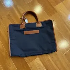 極美品】フェリージ 2WAY ビジネスバッグ ナイロン レザー 黒 A4収納可