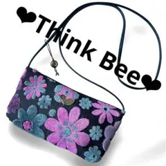 ✨美品✨Think Bee! 花柄ショルダーバッグ