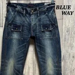 ブルーウェイ　BLUE WAY ダークブルー デニム　ジーンズ