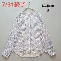 L.L.Bean エルエルビーン コットンロールアップシャツ Sのサムネイル