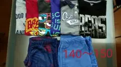 140～150 男子　夏物　まとめ売り11点+靴下5点
