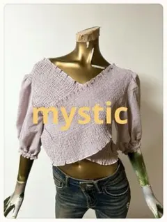 ☘️T22256☘️mystic シャーリングクロス ブラウス トップスのサムネイル