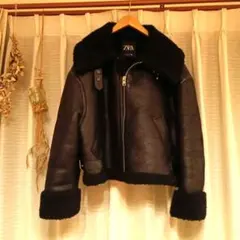 ZARAムートンボアブルゾン