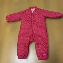 西松屋　ジャンプスーツ　ピンク ドット柄 80サイズ