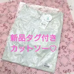 新品タグ付き「アースミュージック&エコロジー」袖レースプルオーバー♡カットソー