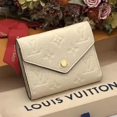 優子様　箱袋付き ルイヴィトン アンプラント ヴィクトリーヌ クレーム 白 財布
