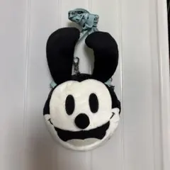 ミッキー 耳付きポーチ 透明ポケット付き
