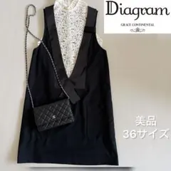 Diagram☆超美品ドレス　Mサイズ　オールシーズン　結婚式　食事会