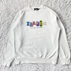 エクストララージ XLARGE トレーナー スウェット ロゴ刺繍 古着 170