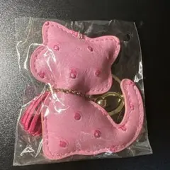 猫型 チャーム ピンク キーホルダーのサムネイル