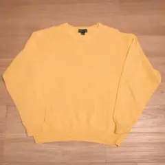 古着　croft&barrow 前V コットンニット