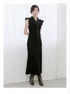 snidel アシメフリルカットワンピース ブラウン - メルカリ