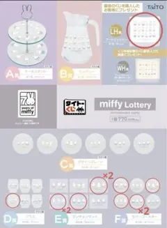 ❤ タイトーくじ　ミッフィー　Anniversary party❤