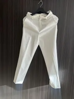 ユニクロ スマートアンクルパンツ S オフホワイト ストレッチ フォーマル