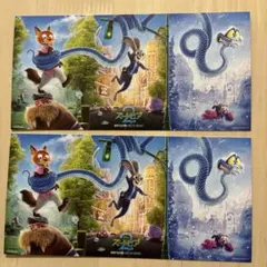 【新品】映画 ディズニー ズートピア２　映画特典 限定ビジュアル パノラマボード