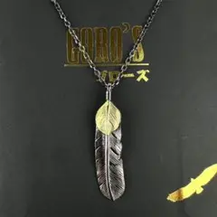 【箱付き/極美品】【ゴローズ】フェザーネックレス