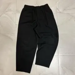 【GU】(M)バレルレッグパンツ ブラック トレンドシルエット ゆったり