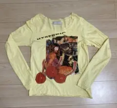 HYSTERIC GLAMOUR ヒスグラ 長袖カットソー イエロー