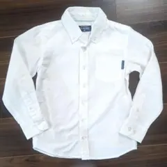 白シャツ　長袖　130cm　西松屋