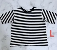AMERICAN HOLIC ボーダー Tシャツ 半袖 L ブラック　美品