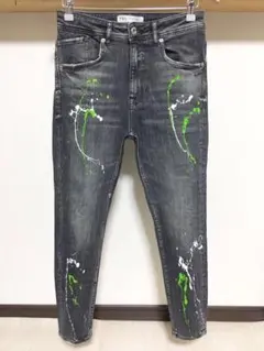 柔らかめ ペイント ZARA MAN ストレッチ デニム