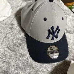 New Era 9FORTY グレー ネイビー キャップ
